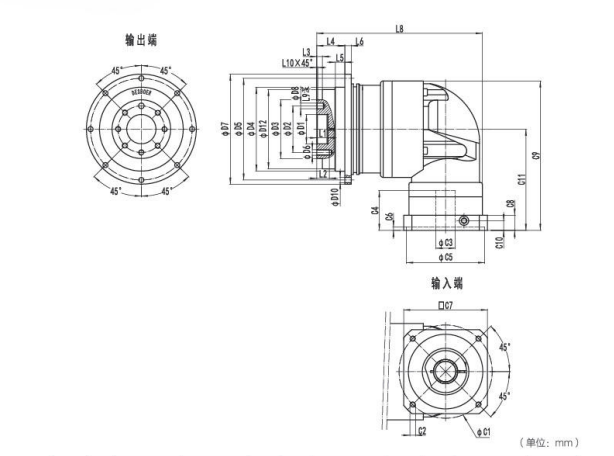 NDR064系列精密行星減速機型號參數與圖紙