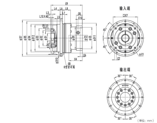 <b>NDV140系列精密行星減速器型號與尺寸圖紙</b>